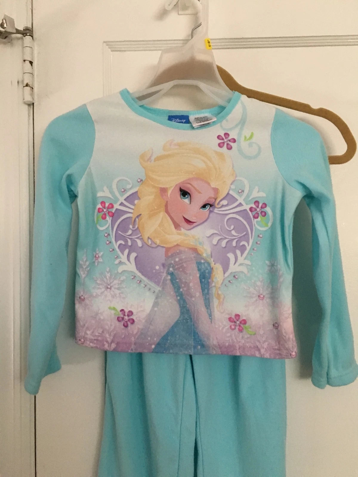 DISNEY FROZEN ELSA  2 PC FLANNEL SLEEPWEAR PAJAMA SET 4/5 GIRLS PERFECT GIFT