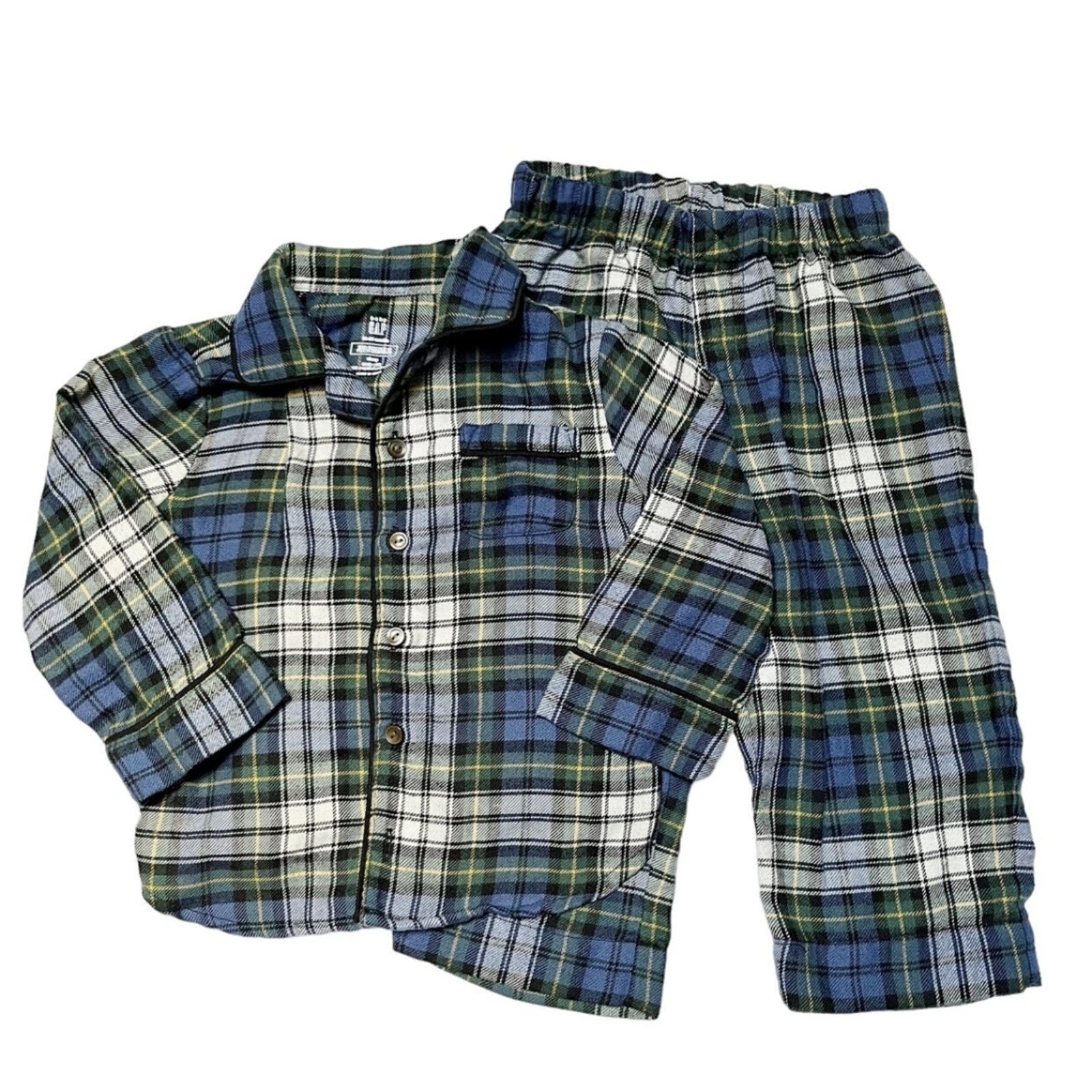 Gap Plaid Flannel PJ Set Size 18-24m