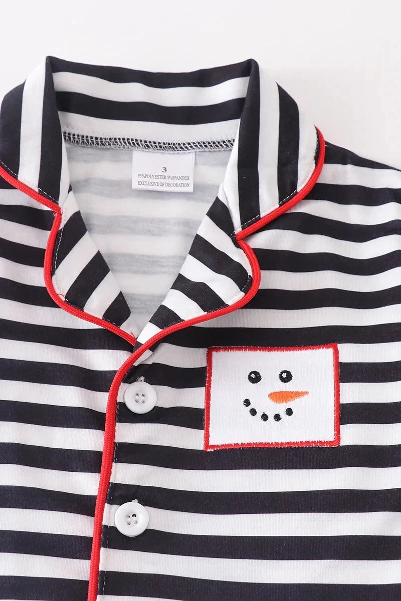 Boutique Boys Snowman Pajama Set Size 5