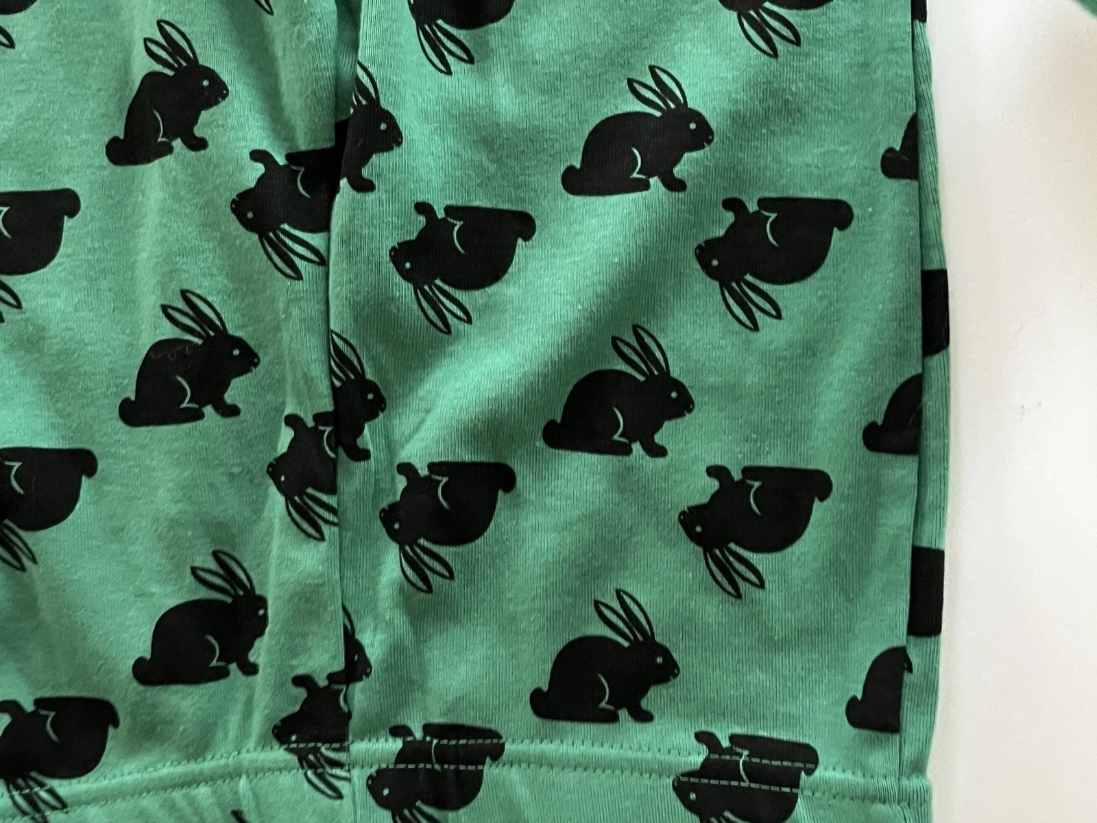 Leveret Unisex Kids Two Piece Cotton PJ’s Pajamas 10 Years Bunny Easter Green
