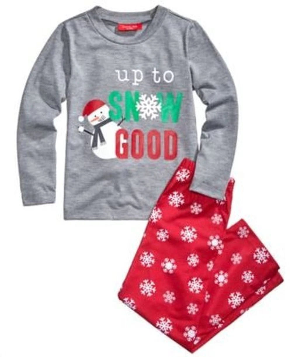 Family PJs Kids Snowflake Meltdown Pajama Set Youth 4-5