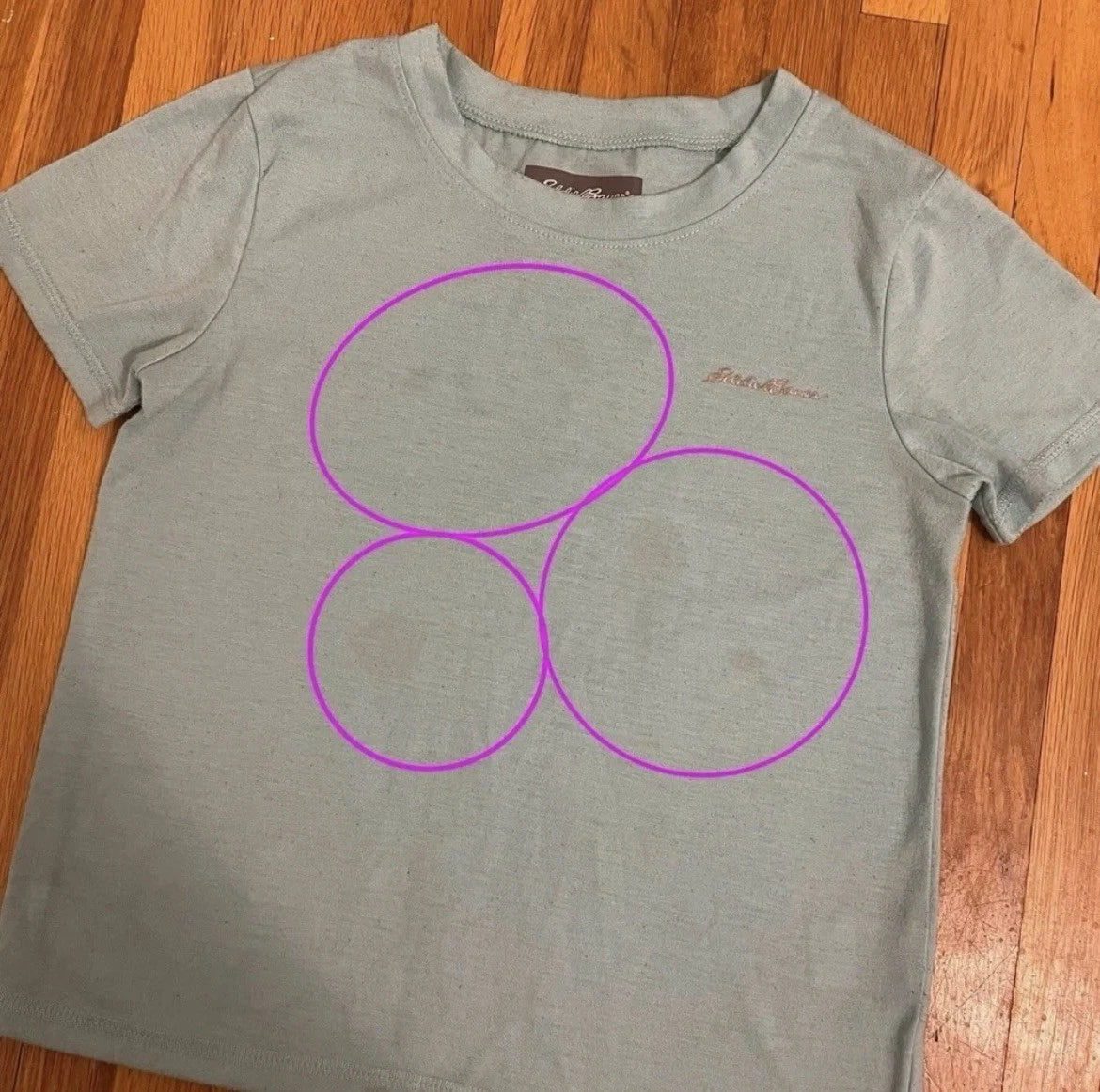 Eddie Bauer 2 Piece Pajama Set Girls Small 7/8 Blue White Clouds