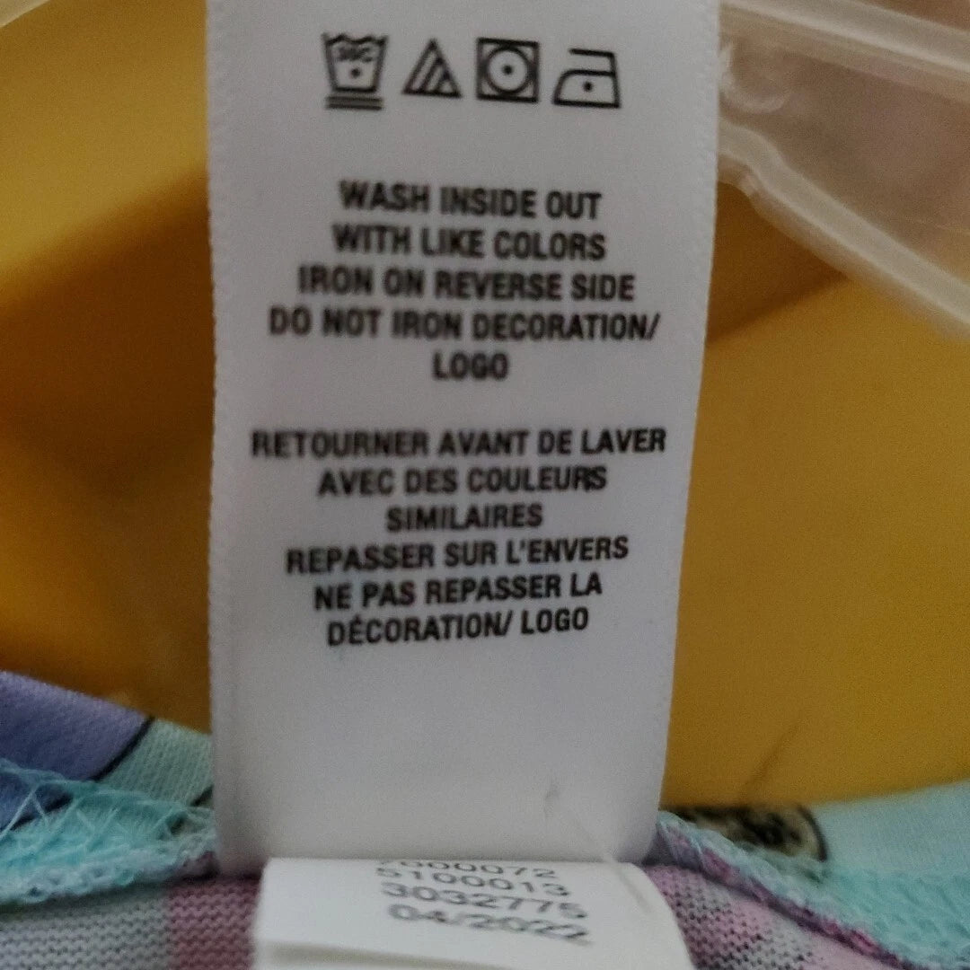 Girls XL Pajama Set Piece and Love Long Sleave Blue Pink