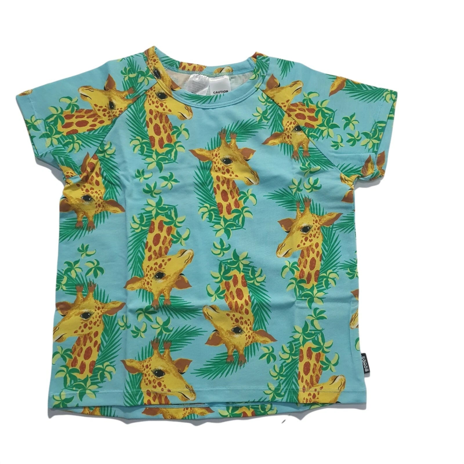 Bonds Baby Kids Sleep Short PJ Set Size 3 Unisex Boy Girl Blue Giraffe