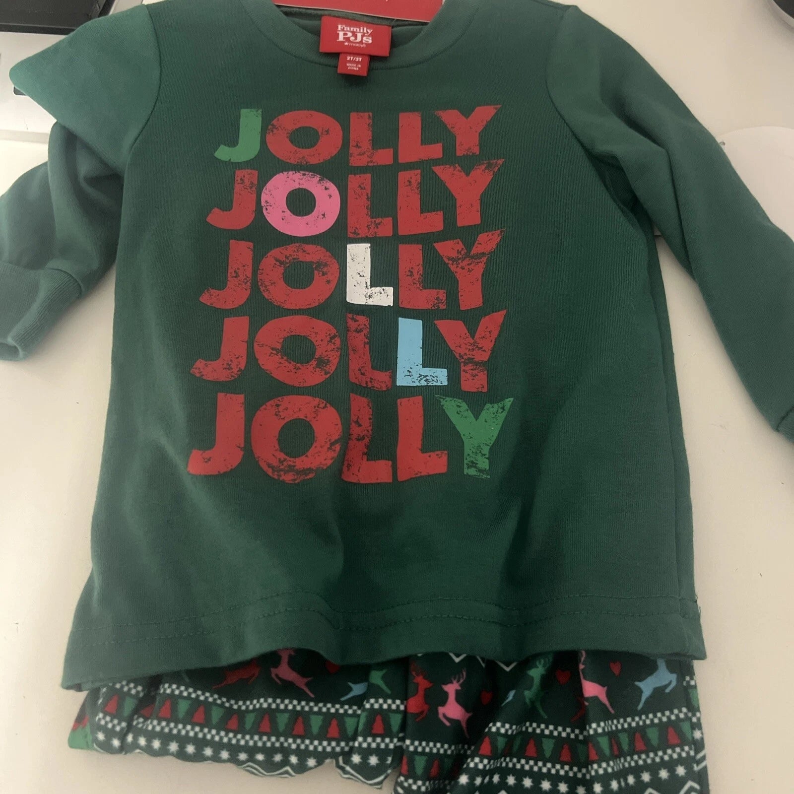 Family Pajamas Matching Toddler, Little & Big Kids Jolly Fair Pajamas Set, (PJS2