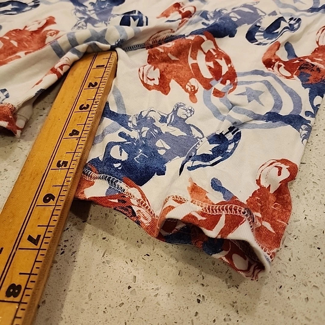 Gap kids Marvel Pajamas Set 14 Shirt Top Shorts Blue Red Cotton