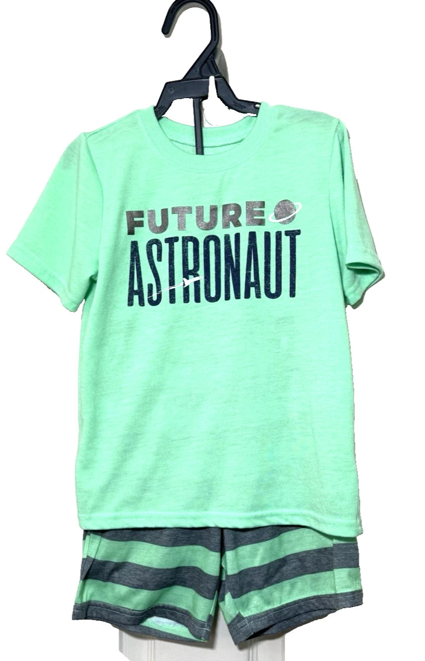 Carter's Boy's Pajama PJ'S Summer Short Set Size 5 Astronaut Space