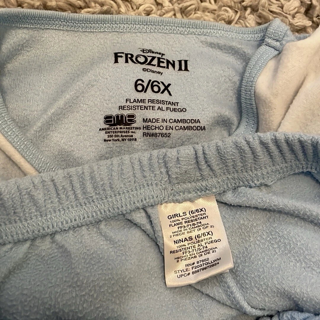 Disney Frozen II Pajama Set, Size 6/6X