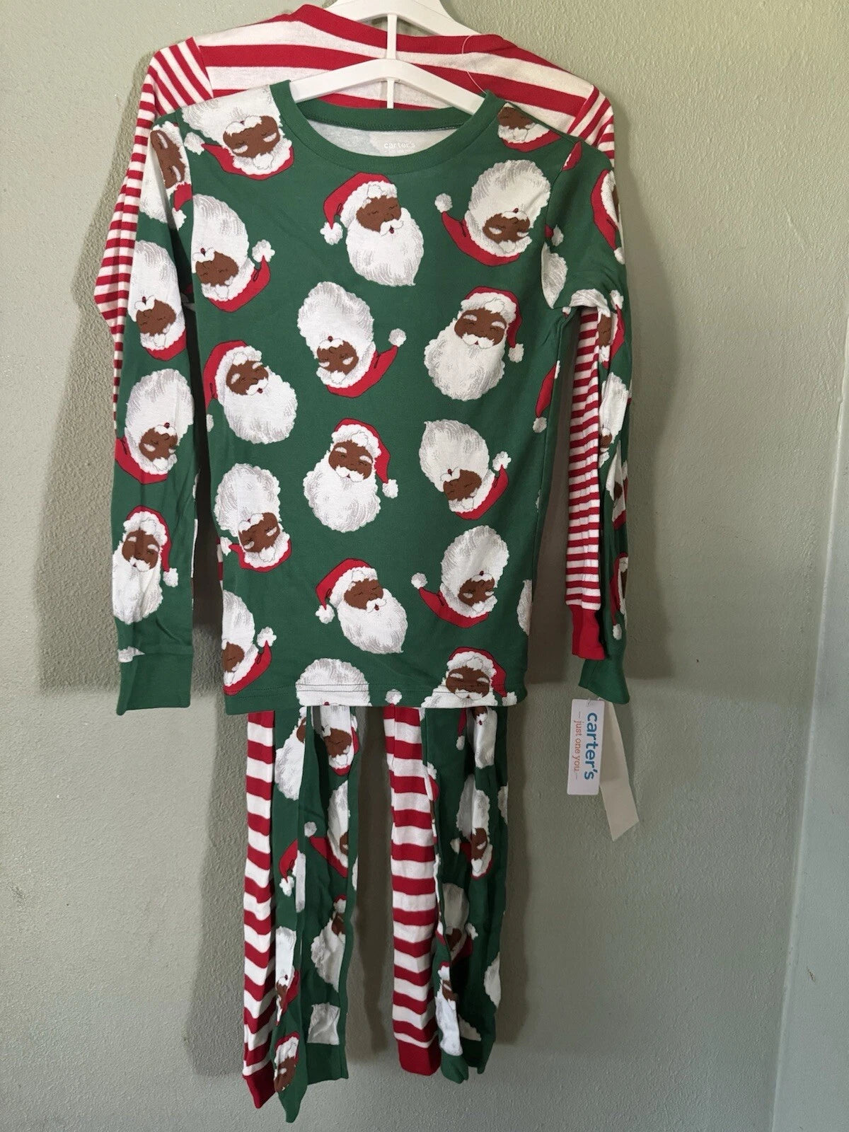 Carter's Just One You Boys' 4pc Pajama Set - Red/Green size 10