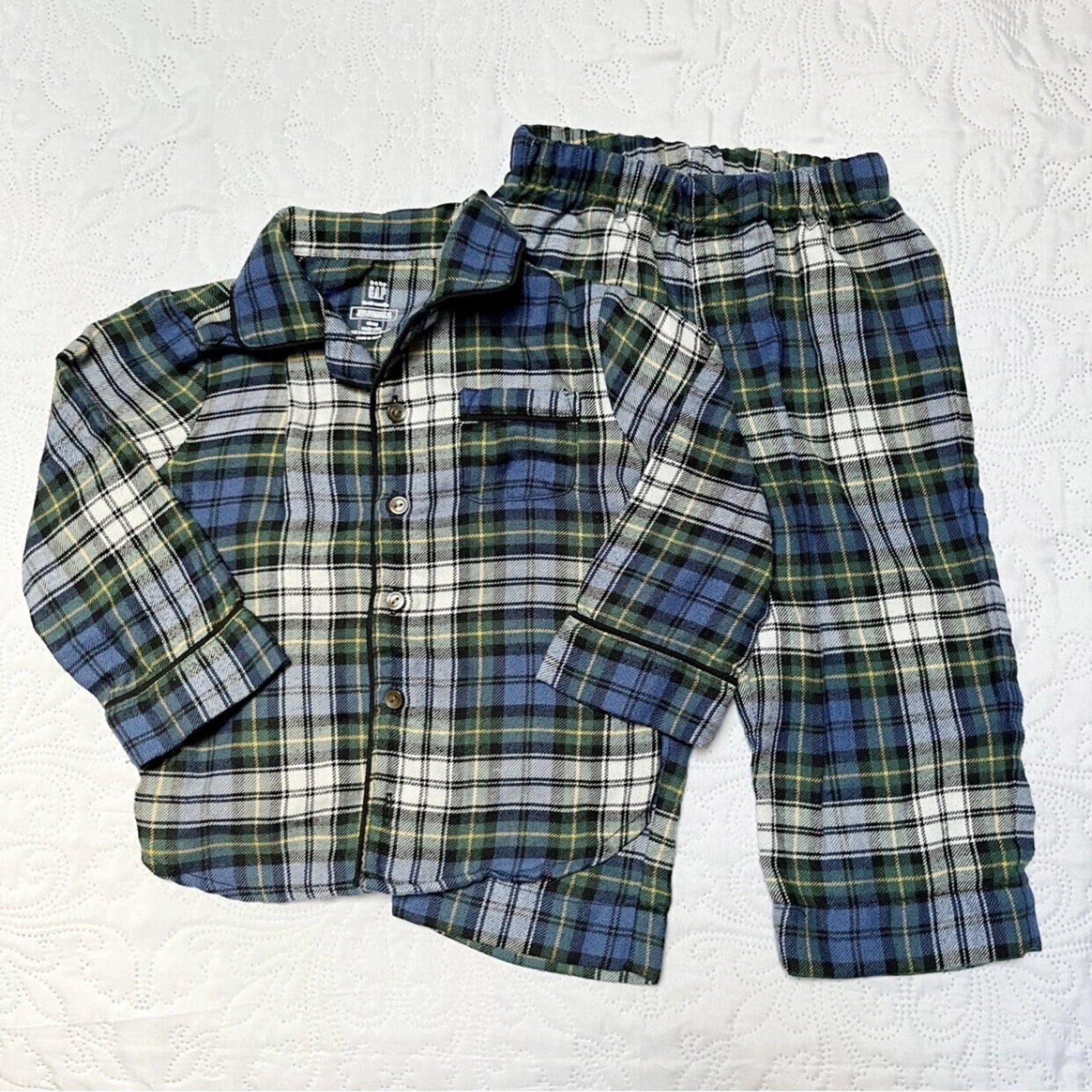 Gap Plaid Flannel PJ Set Size 18-24m