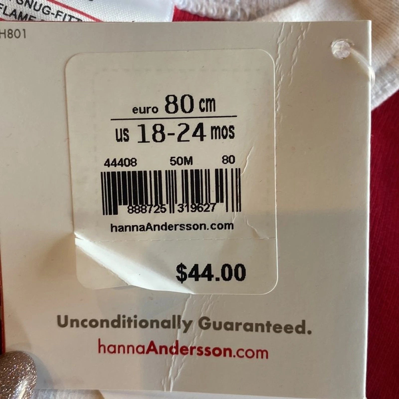 Hanna Anderson Santa Claus Unisex Pajama Set, 18-24mth 100% Organic Cotton, NWT