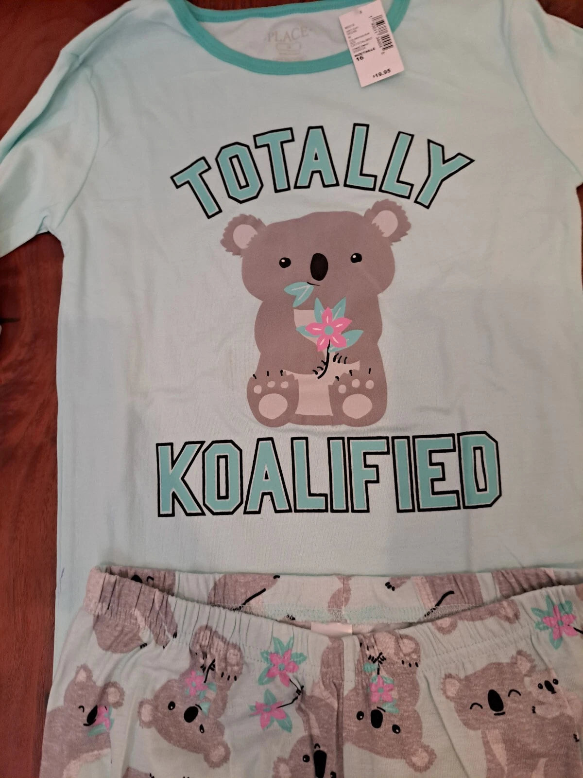 Children's Place NWT Size 16 Koala Pajama Set