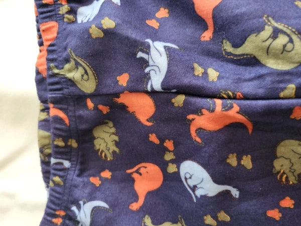 Confetti Kid Pajama 2 Piece Set Dinosaurs 3T Navy with Orange, Blue & Green Dino