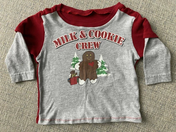 Christmas pajama set custom reworked tshirt funny Christmas outfit 9-12 month