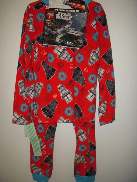 Kid's LEGO Star Wars 2Pc + Lego Toy Flame Resistant Poly. Pajama Set - S (6/7)