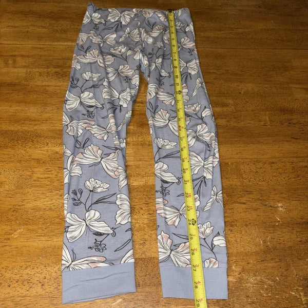 Carter's Girls 8/8A  Pajama Set Snug fit  Butterfly Flowers Purple Cotton