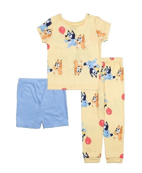 Girl's Toddler BLUEY   "Hooray And Go"  3- Piece Pajama Set Size 4T  NWT