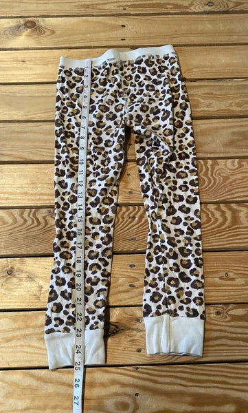 Crewcuts Girl’s Cheetah print pajama set Size 7 Brown O6
