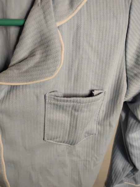 Unisex Very Soft Kids Blue Pajamas Set Size 130 (Kids age 7-8) NEW