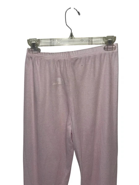 Children's Size Large Mossy Oak Pajama Set Pink Thermal Thin Long Sleeve