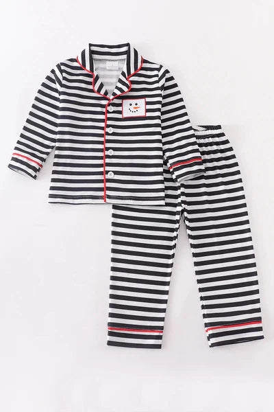Boutique Boys Snowman Pajama Set Size 5