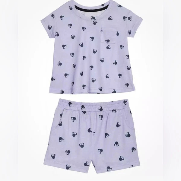 Disney Girl’s Pajamas Sleepwear Purple 2 Piece Set Size 4T NWT