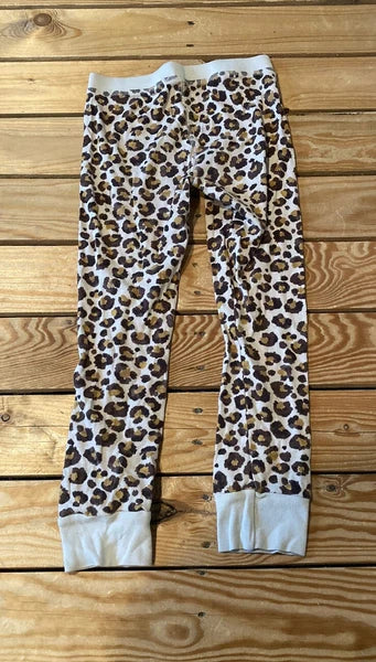 Crewcuts Girl’s Cheetah print pajama set Size 7 Brown O6