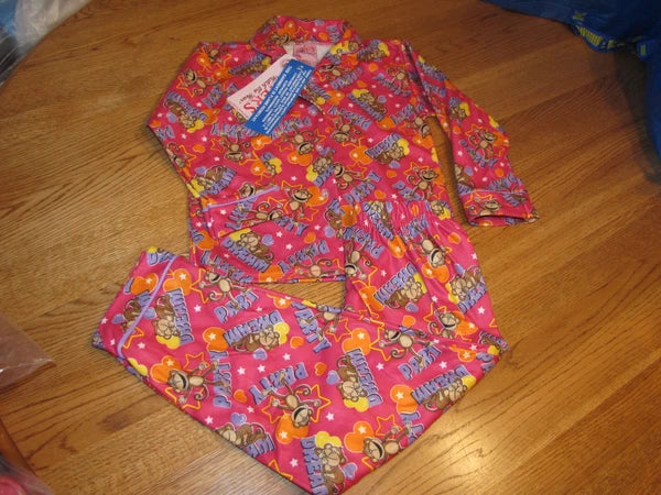Girls Carter's 2 piece set PJ sleepwear pajama set Monkey Size 4 Girl's NWT*^