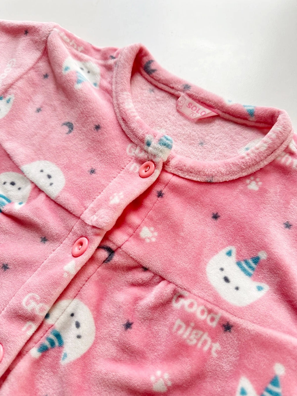 Kids Girl's Fleece Pajamas Set Size 120cm(6Y)