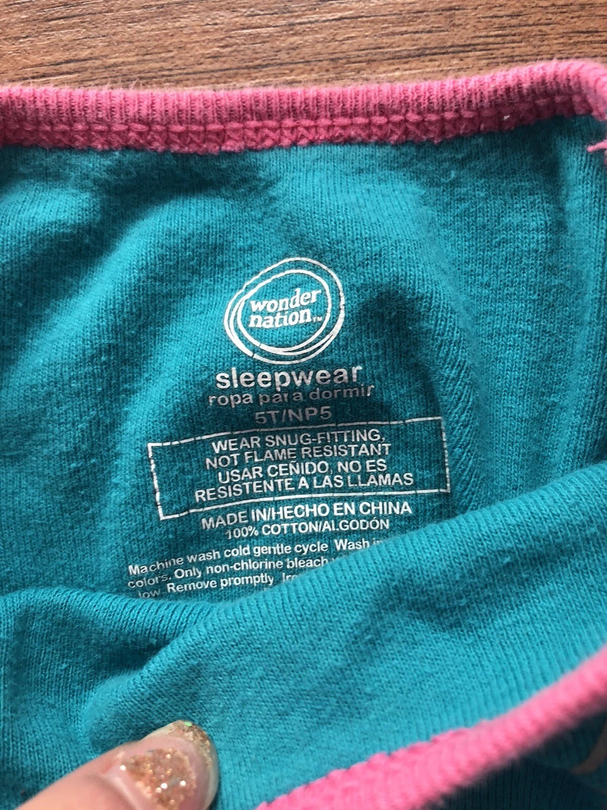 Girls Sleepwear Size 5 Kids 2 Piece Cat Cupcake Pajama Set Wonder Nation