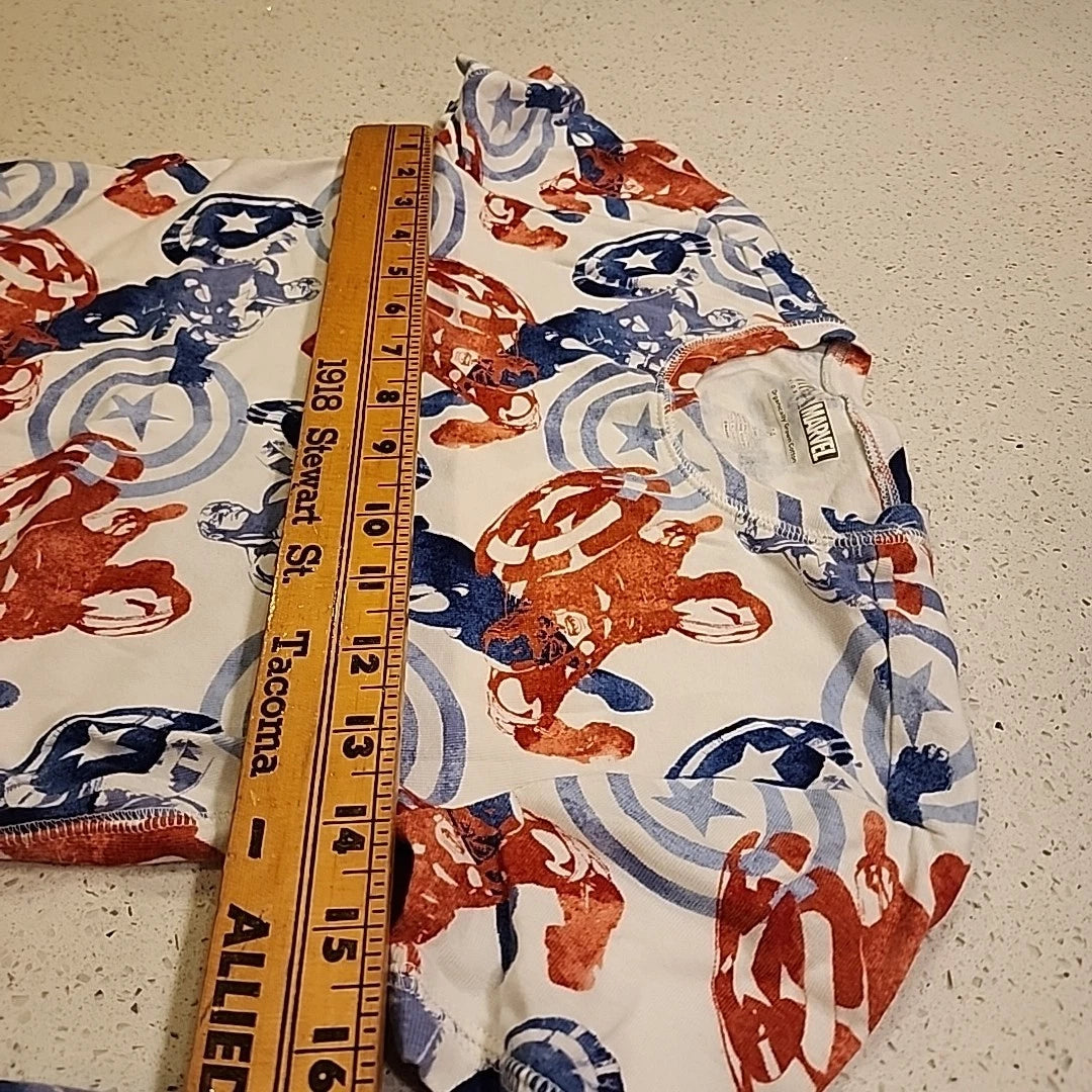 Gap kids Marvel Pajamas Set 14 Shirt Top Shorts Blue Red Cotton