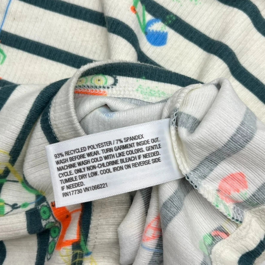 Cat & Jack 2 Piece Print Pajama Short Sleeve & Pants Set Kids Size 18 Months NEW