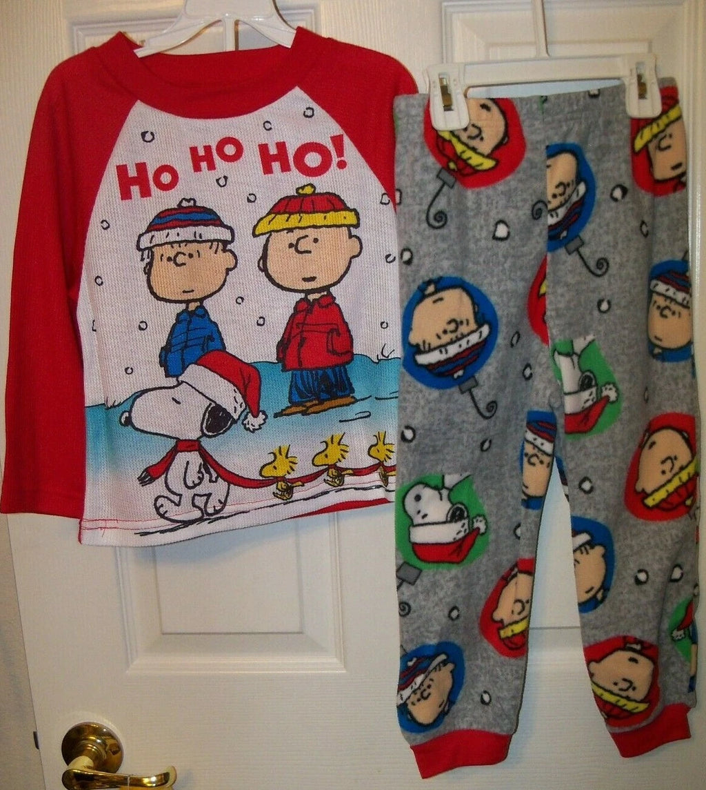 Charlie Brown Linus Peanuts 2 Piece Set Long Pajama PJ Boys Size 4 NWT