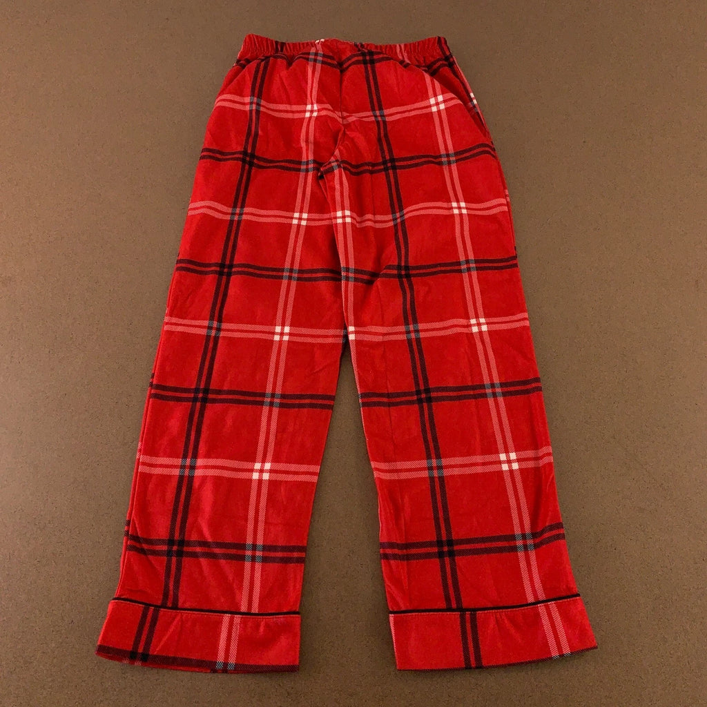 Wondershop Kids Medium (8) Red Plaid Flannel 2 Piece Pajama Set New *Flaw