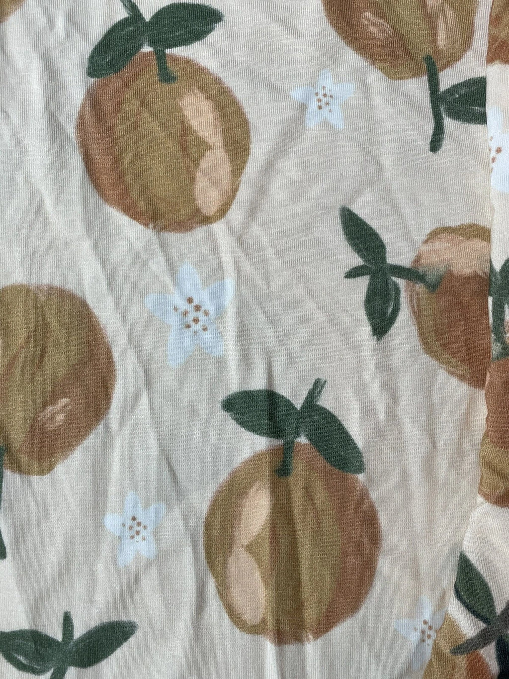 EMI LEI Girls Pajama Set,  NWOT, Size 5T, Muted Orange Design, Super Soft