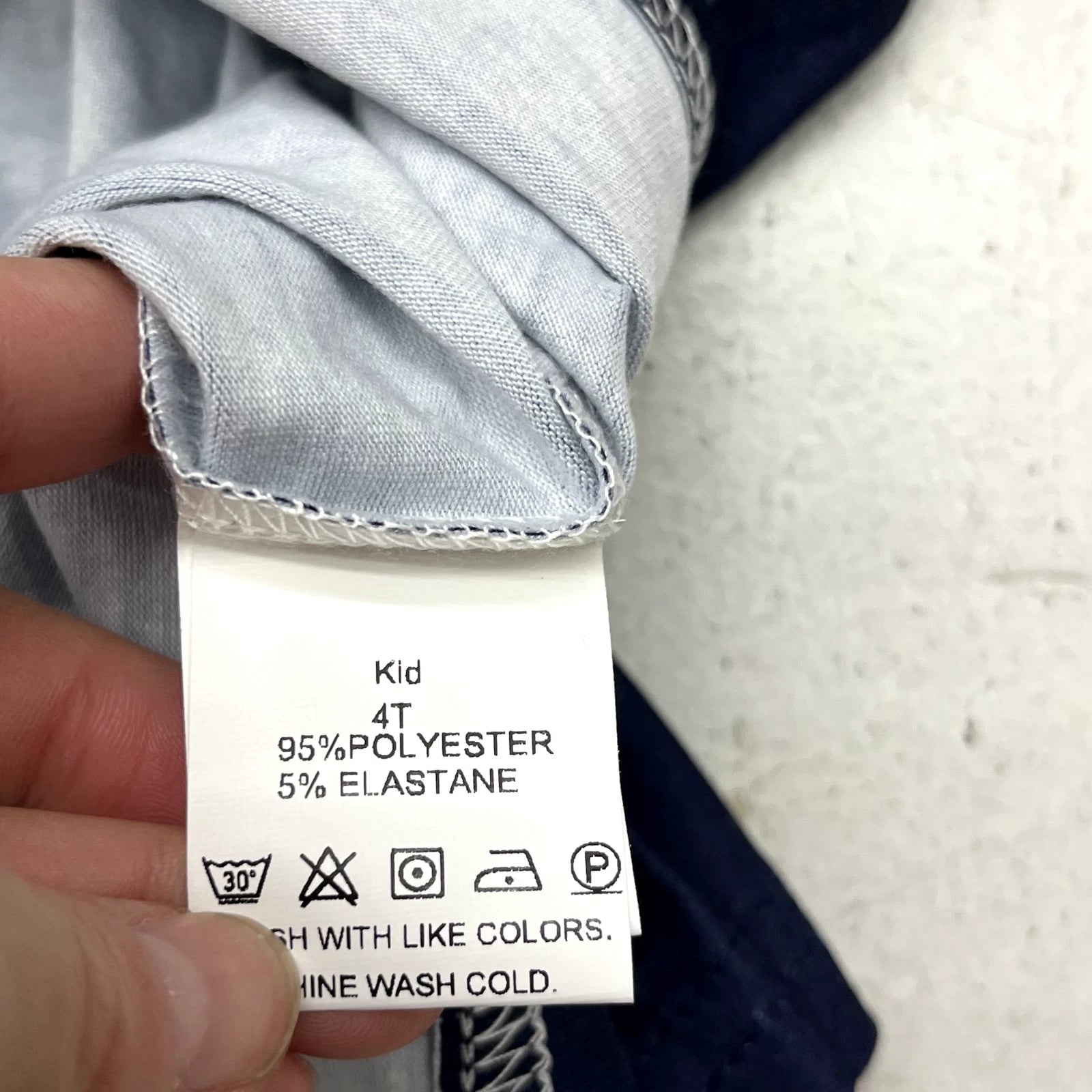 Blue "Let It Snow" Graphic Print 2 Piece Long Sleeve Pajama Set Kids Size 4T NEW