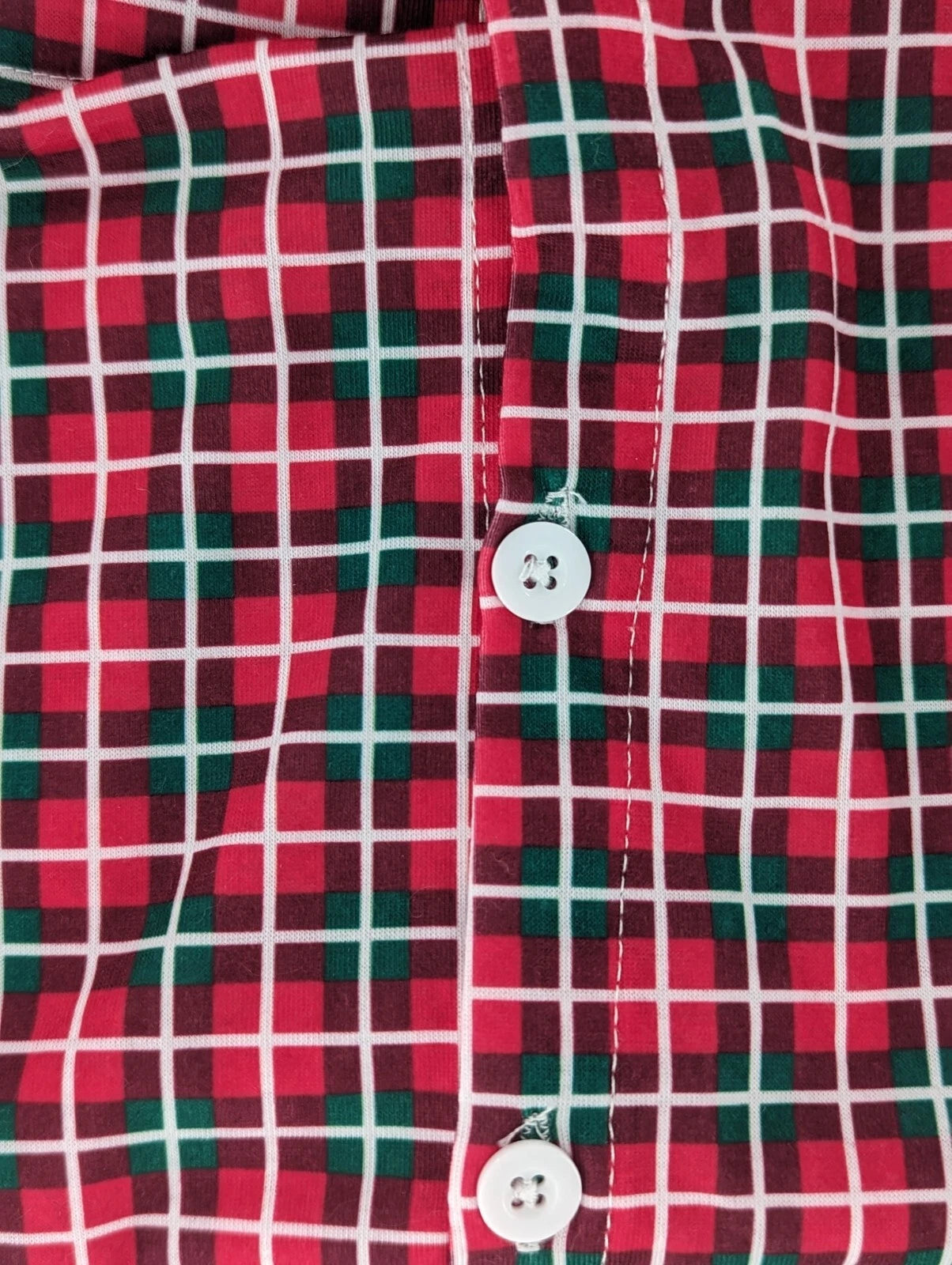 Plaid Santa Claus Long Sleeve Two Piece Pajama Set Size 4t