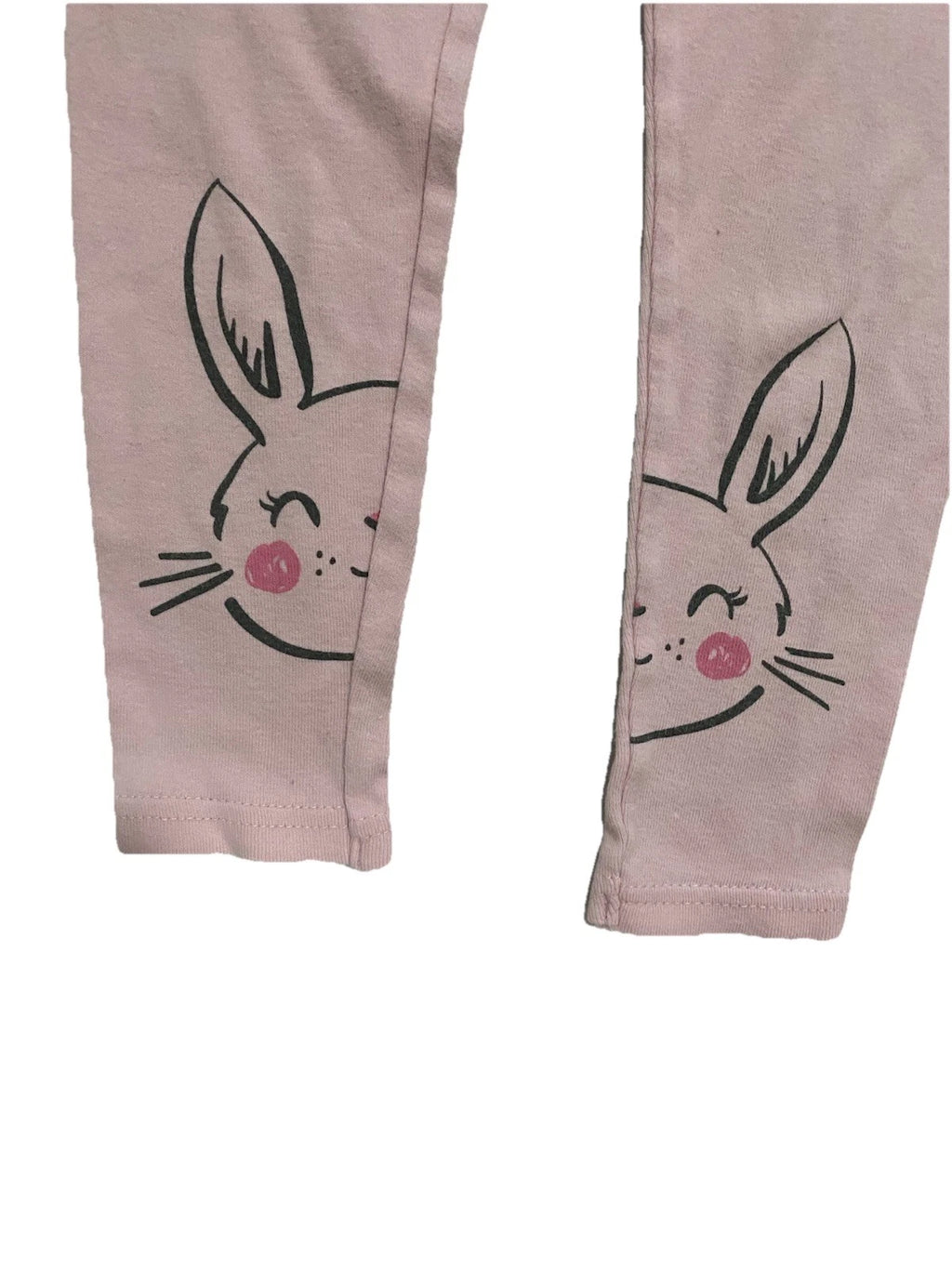 Carter's Girls Bunny Pajama Set Snug Fit Pink Kids Size 4T Short Sleeve