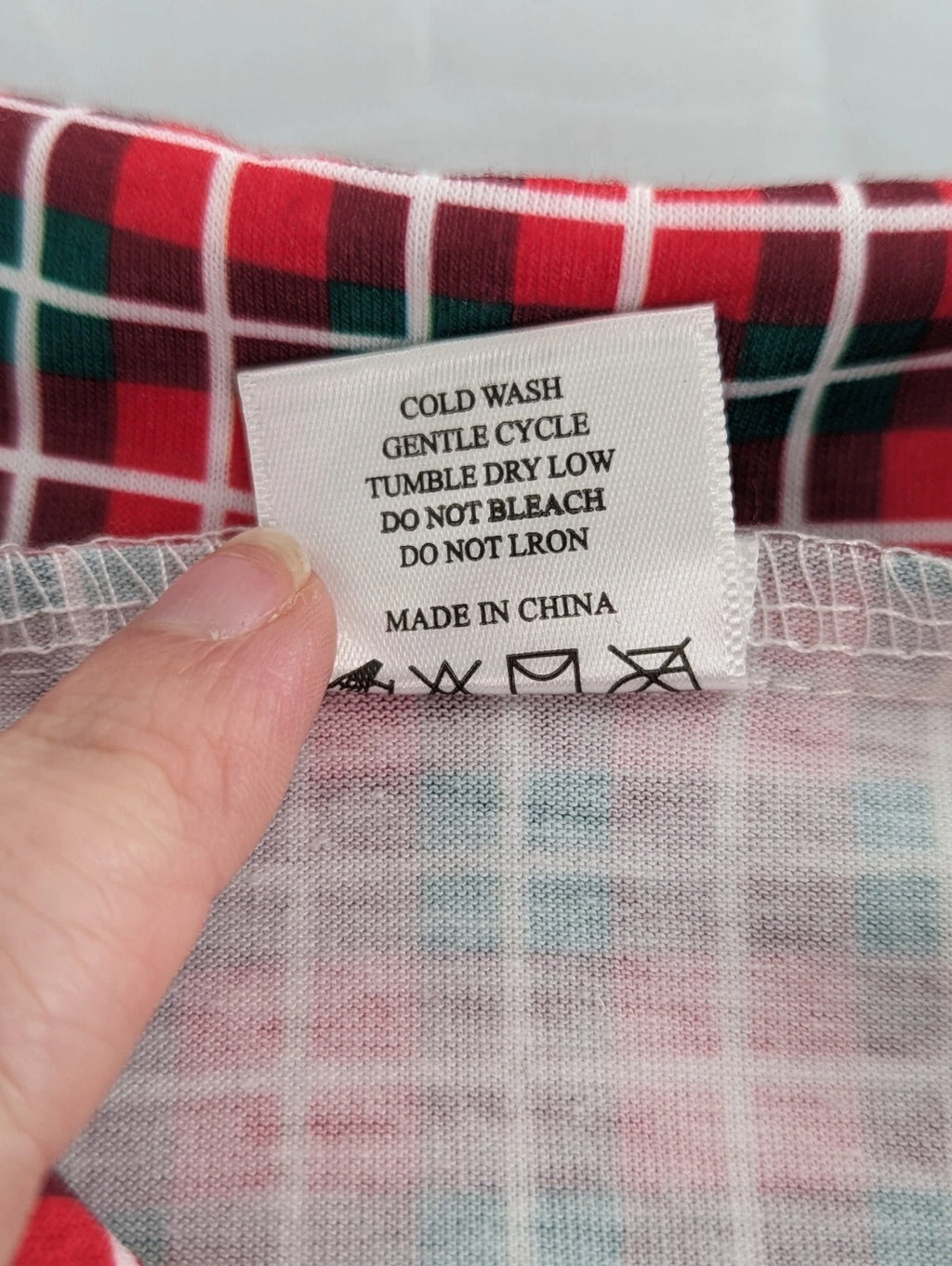 Plaid Santa Claus Long Sleeve Two Piece Pajama Set Size 4t