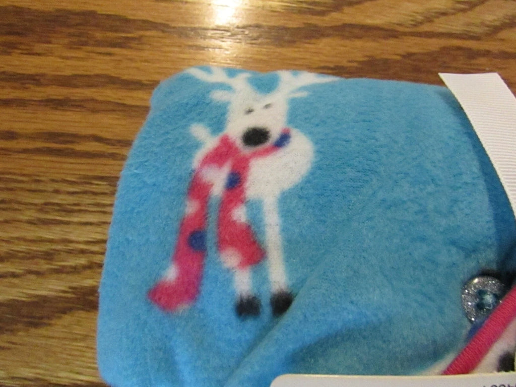 TOTAL GIRL 2 Piece Sleep Pajama Set "BLUE REINDEER  Size XS 4-5 NWT