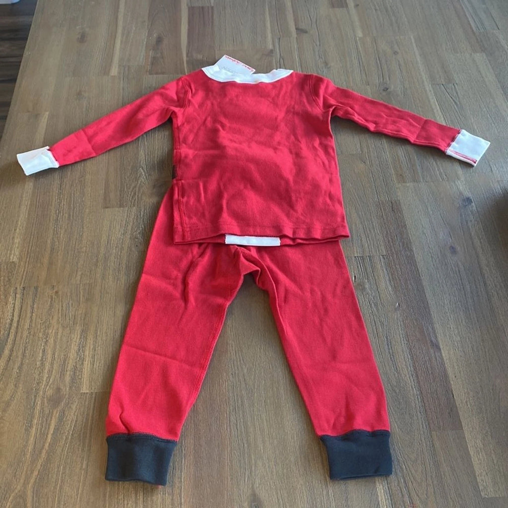 Hanna Anderson Santa Claus Unisex Pajama Set, 18-24mth 100% Organic Cotton, NWT