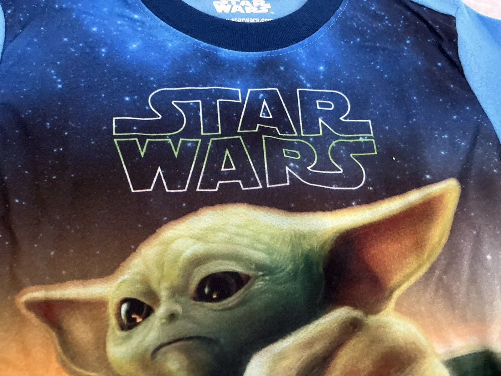 Mandalorian The Child Baby Yoda Boy's 2 Piece Comfortable Pajama Set XS Sz 4/5*