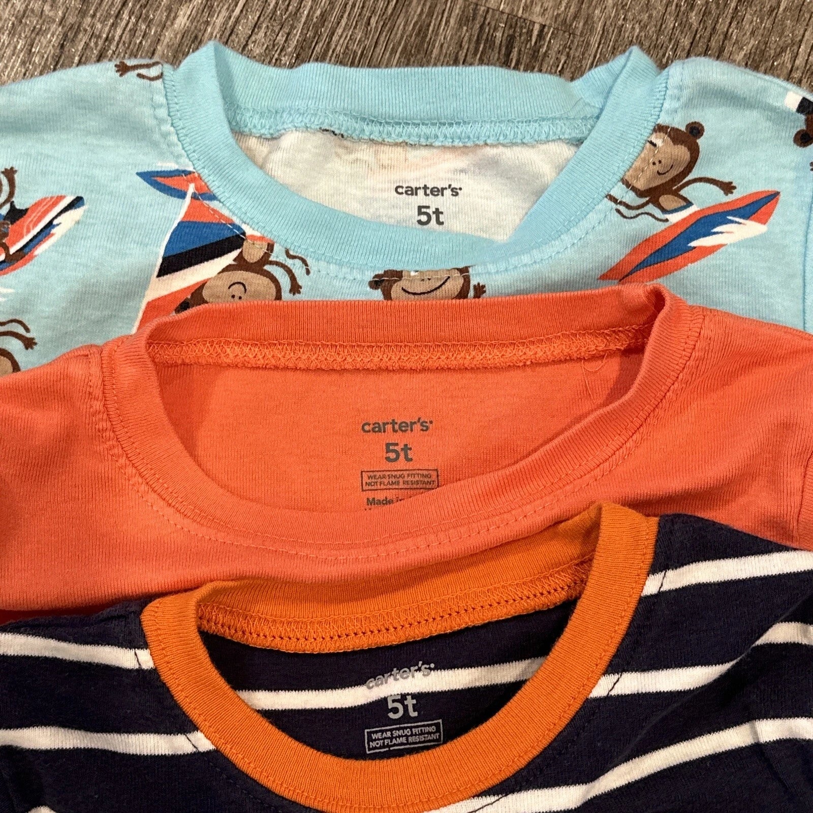 Carters 5T 6 Piece Pajama Set