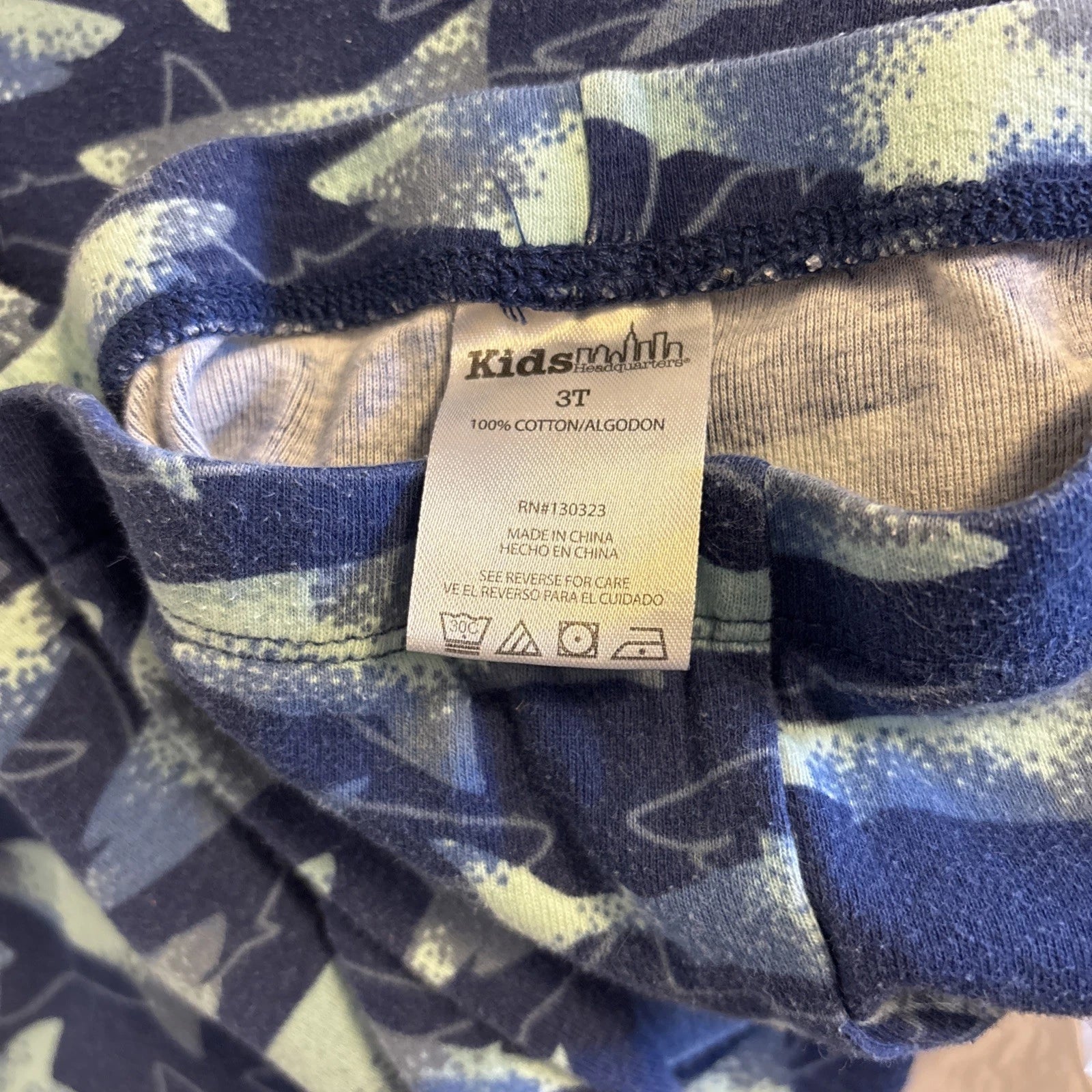 Kids Headquarters Boy’s 3 Years Shark’s Print Pajama Set Blue 100% Cotton