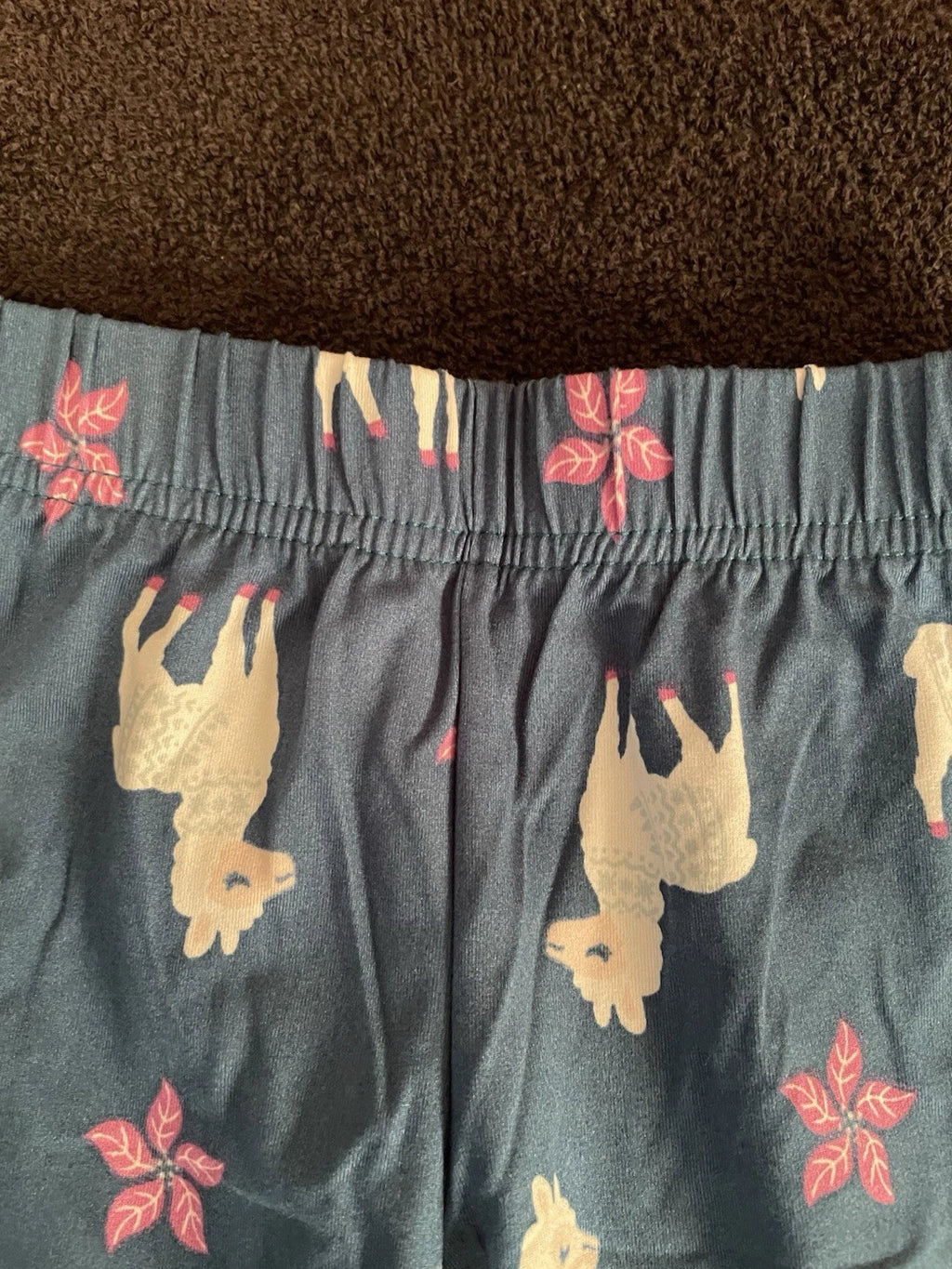 NWT Wonder Nation Girls 2T Llama Pajama Set Long Sleeve Flame Resistant