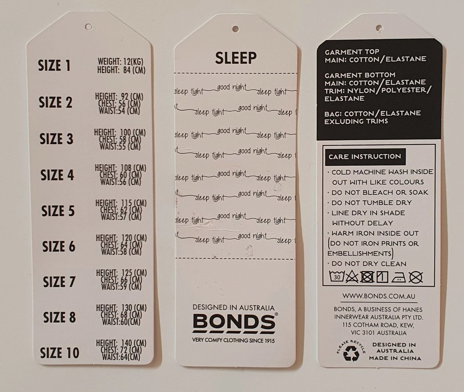 Bonds Baby Kids Sleep Short PJ Set Size 3 Unisex Boy Girl Blue Giraffe