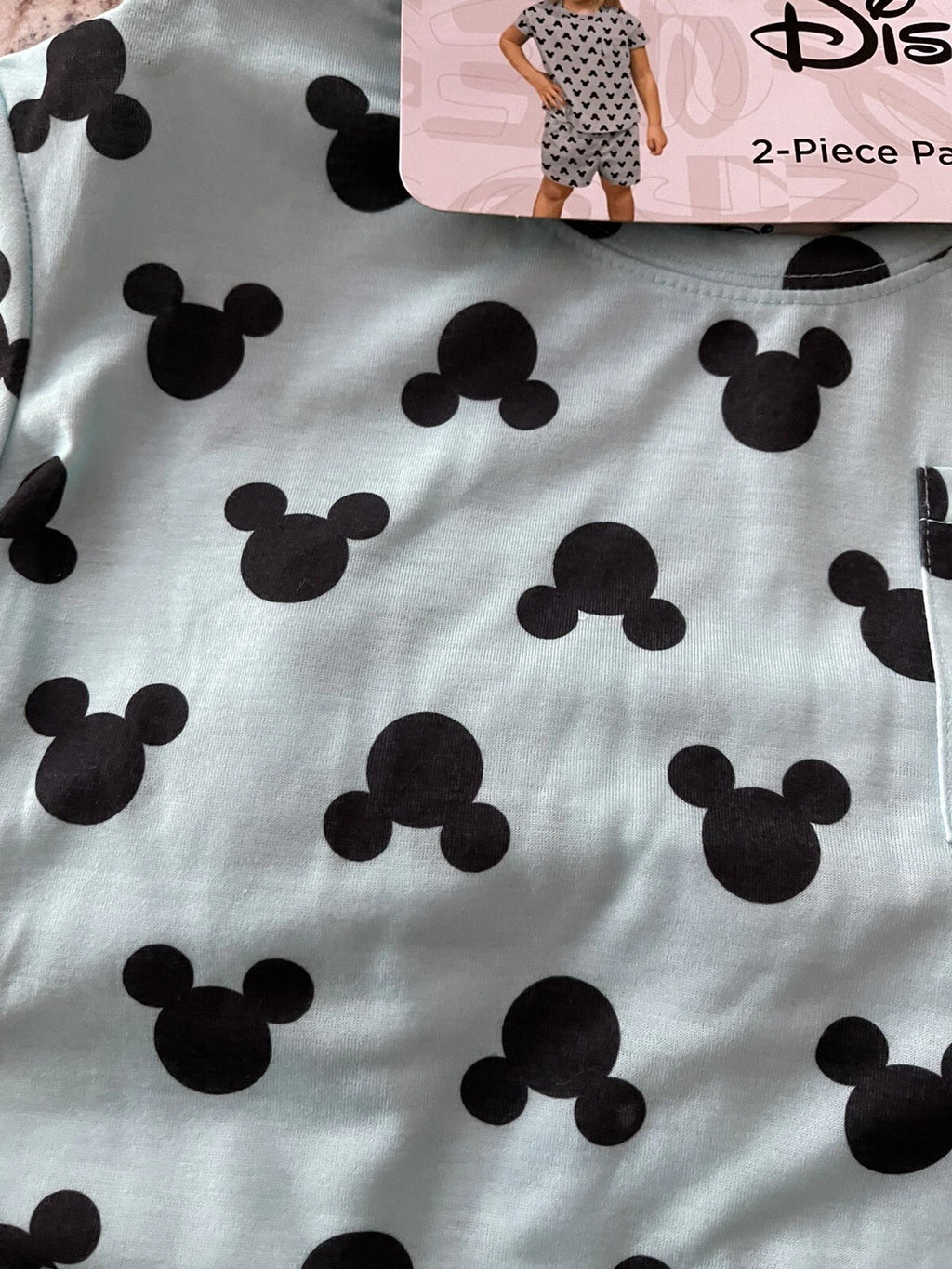 Disney Mickey  Girl’s  Pajama Set  2  Piece Set  Size  6 ~ New