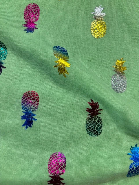 SAINT EVE GIRLS 3 PC PAJAMA SET TOUCAN & PINEAPPLE(PINK/GREEN MULTI M 10/12)NWT