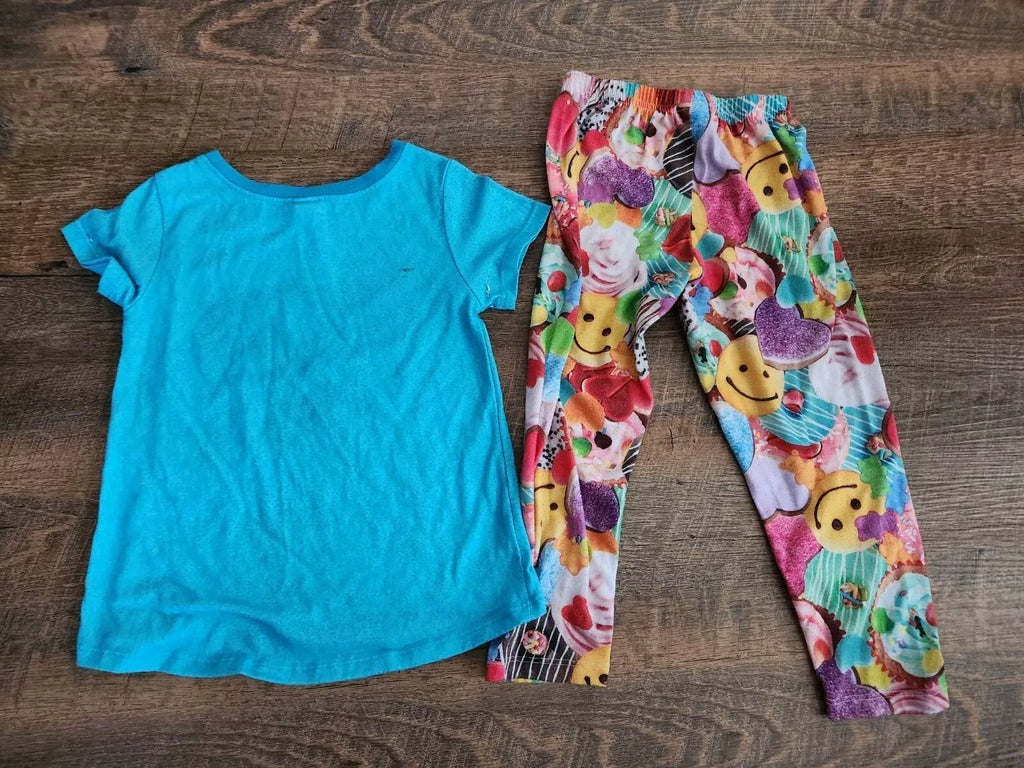 Children's Place Girls XS 4 Fun Dog Pajama Set