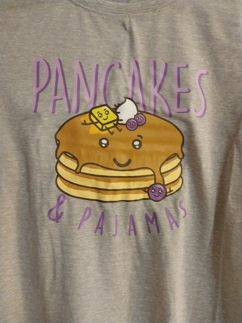 Girls Large (10-12) LS 2PC Sleep Set Pancake Theme